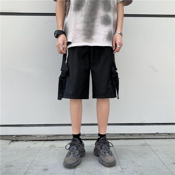 summer solid color big pocket cargo shorts men's korean loose casual five-point pants harajuku streetwear straight, White;black
summer solid color big pocket cargo shorts men's korean loose casual five-point pants harajuku streetwear straight, White;black