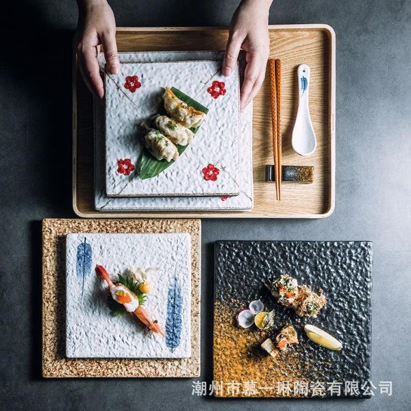 dishes & plates sushi plate japanese creative ceramic sifang barbecue flat restaurant square
dishes & plates sushi plate japanese creative ceramic sifang barbecue flat restaurant square
