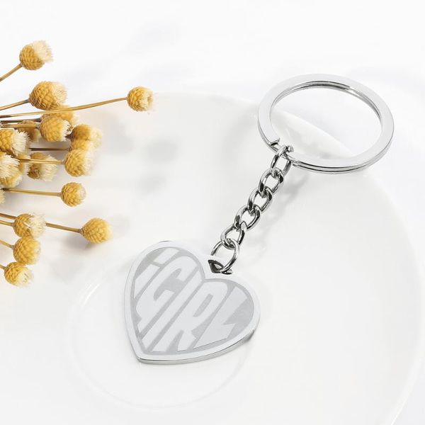 keychains i girl heart shape keychain silver color fashion hip-hop jewelry for women unique keychian birthday gift accessories
keychains i girl heart shape keychain silver color fashion hip-hop jewelry for women unique keychian birthday gift accessories