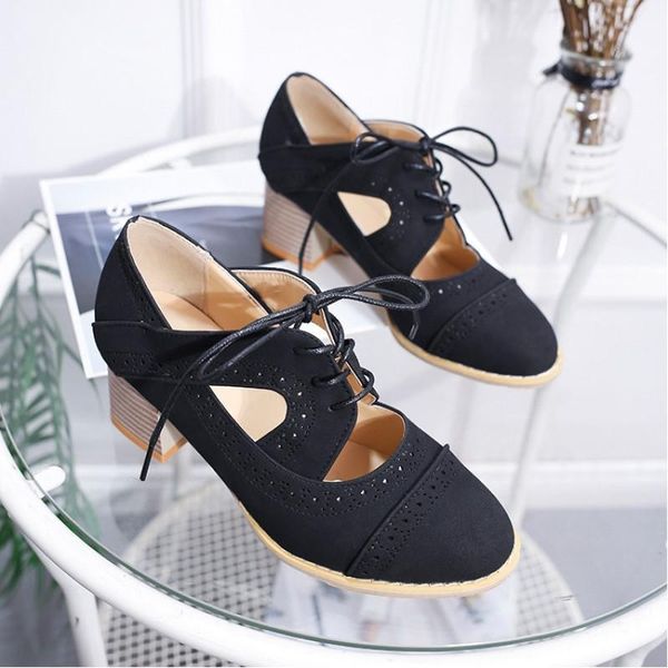 dress shoes women large size high heels 2021 spring and summer carved breathable retro thick with women's, Black
dress shoes women large size high heels 2021 spring and summer carved breathable retro thick with women's, Black