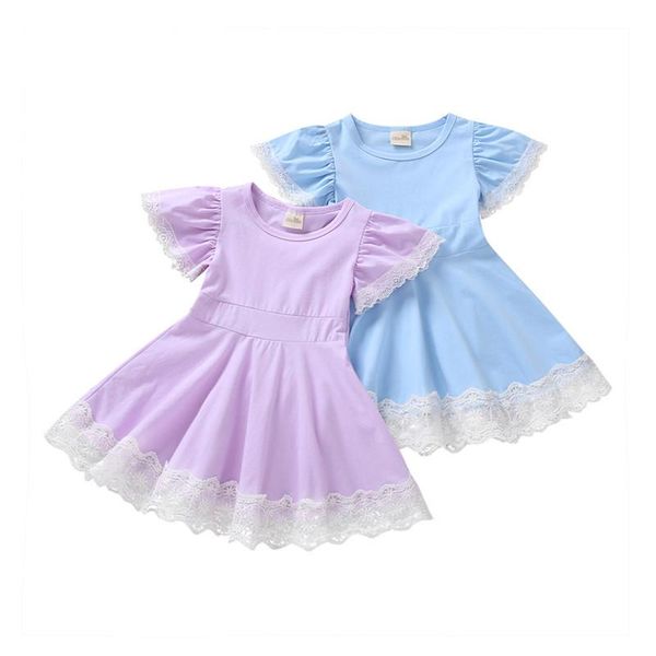 girl's dresses kids dress, girls lace hem round neck short sleeve one-piece princess dress for summer fall, purple/blue, Red;yellow
girl's dresses kids dress, girls lace hem round neck short sleeve one-piece princess dress for summer fall, purple/blue, Red;yellow