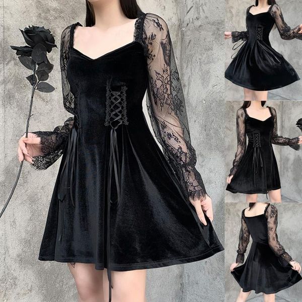 casual dresses solid dress women lace hollow out long sleeve short bandage deep v neck mini modis vestido festa #g4, Black;gray
casual dresses solid dress women lace hollow out long sleeve short bandage deep v neck mini modis vestido festa #g4, Black;gray