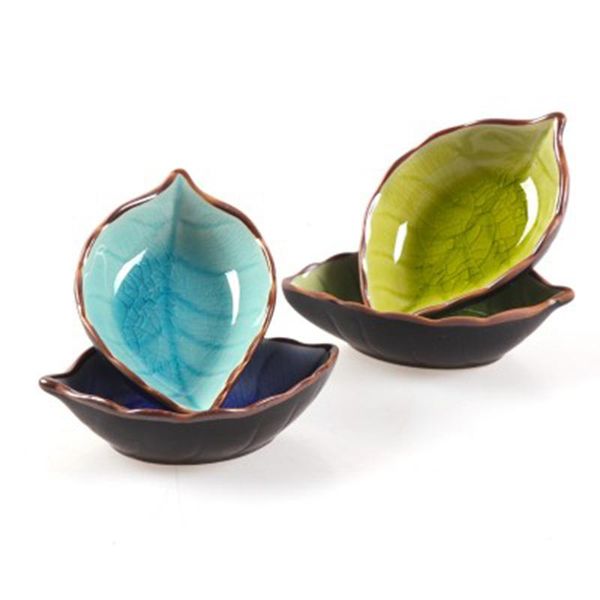 dishes & plates kitchen bowl tool dish creative ice crack glaze leaf ceramic seasoning soy sauce vinegar small 10*7.5*3cm
dishes & plates kitchen bowl tool dish creative ice crack glaze leaf ceramic seasoning soy sauce vinegar small 10*7.5*3cm