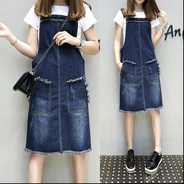 casual loose overalls dresses summer women denim dress sundress female solid adjustable strap jeans dress plus size 4xl, Black;gray
casual loose overalls dresses summer women denim dress sundress female solid adjustable strap jeans dress plus size 4xl, Black;gray