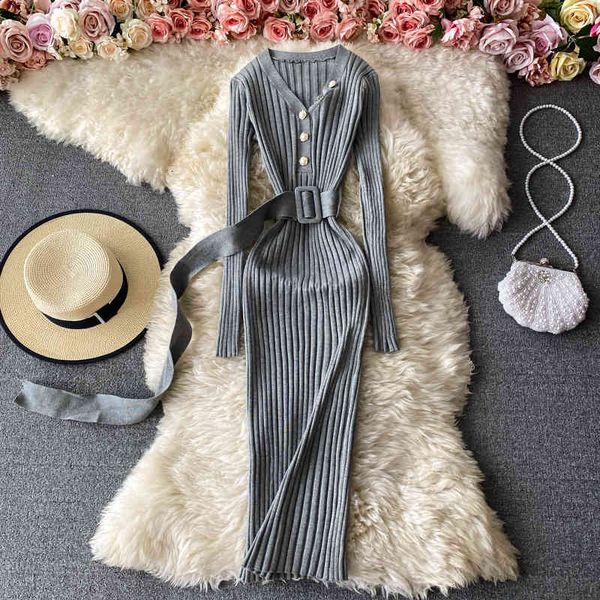 elegant spring autumn women knitted dress v-neck sweater dresses lady slim sashes bodycon vestidos chic, Black;gray
elegant spring autumn women knitted dress v-neck sweater dresses lady slim sashes bodycon vestidos chic, Black;gray