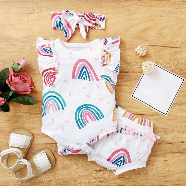 clothing sets baby girl cartoon outfits clothes born kids girls ruffles romper bodysuit shorts headband toddler, White
clothing sets baby girl cartoon outfits clothes born kids girls ruffles romper bodysuit shorts headband toddler, White