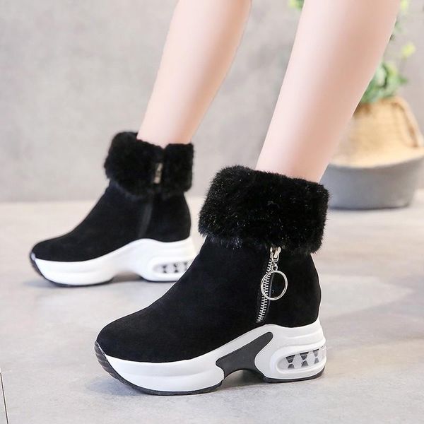 boots 2021 women ankle boot fashion warm plush winter snow retro zipper for platform botas mujer shoes, Black
boots 2021 women ankle boot fashion warm plush winter snow retro zipper for platform botas mujer shoes, Black