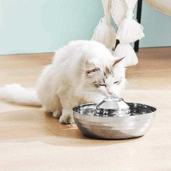 cat bowls & feeders water feeder bowl portable pet floating fashion dog drinker anti-overflow automatic slow supplies