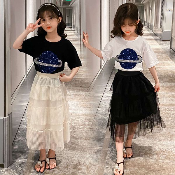 girls' foreign style dress suit 2021 new korean wear summer zhongda children's short sleeve net red two piece set, White
girls' foreign style dress suit 2021 new korean wear summer zhongda children's short sleeve net red two piece set, White