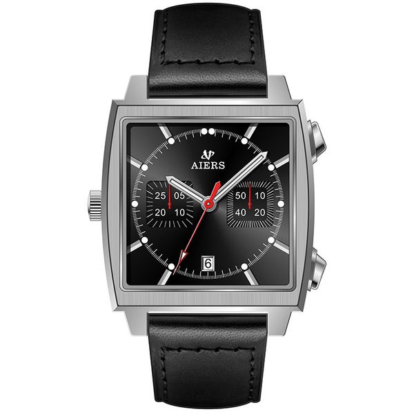 watch aiersh simple men's square mechanical fashion business pin buckle alloy, Slivery;brown
watch aiersh simple men's square mechanical fashion business pin buckle alloy, Slivery;brown