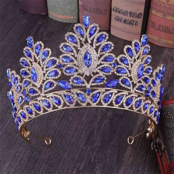 design baroque exquisite fashion gold blue red crystal tiara and crown women bridal bride wedding party hair jewelry accessories, Black;brown
design baroque exquisite fashion gold blue red crystal tiara and crown women bridal bride wedding party hair jewelry accessories, Black;brown