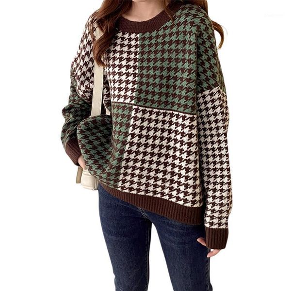 women's sweaters 2022 autumn women casual round collar long-sleeved pullover fashion loose color blocking warm knitwear, White;black
women's sweaters 2022 autumn women casual round collar long-sleeved pullover fashion loose color blocking warm knitwear, White;black