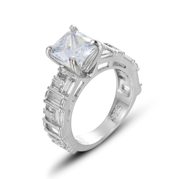 fashionable delicate and luxurious zircon square ring engagement ring for ladies wedding bridal jewelry gift trendy, Silver
fashionable delicate and luxurious zircon square ring engagement ring for ladies wedding bridal jewelry gift trendy, Silver