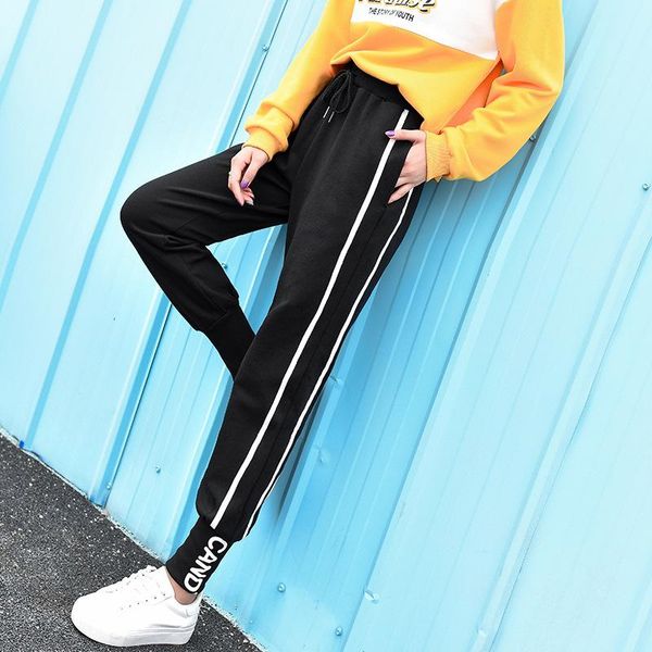 women's pants & capris high waist sweatpants women pencil casual joggers side stripe ribbon trousers female black harem girl streetwear, Black;white
women's pants & capris high waist sweatpants women pencil casual joggers side stripe ribbon trousers female black harem girl streetwear, Black;white