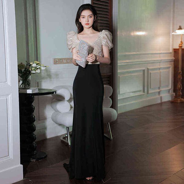 luxury prom dresses banquet evening female 2021 winter long style can be worn at ordinary tim, celebrity temperament host, Black
luxury prom dresses banquet evening female 2021 winter long style can be worn at ordinary tim, celebrity temperament host, Black