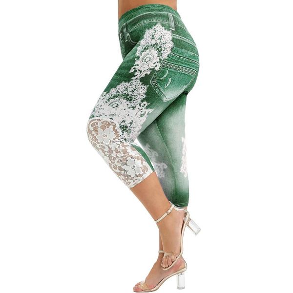 women's leggings fashion pants autumn and winter models women plus size lace printing splice elastic waist casual leggings#20, Black
women's leggings fashion pants autumn and winter models women plus size lace printing splice elastic waist casual leggings#20, Black