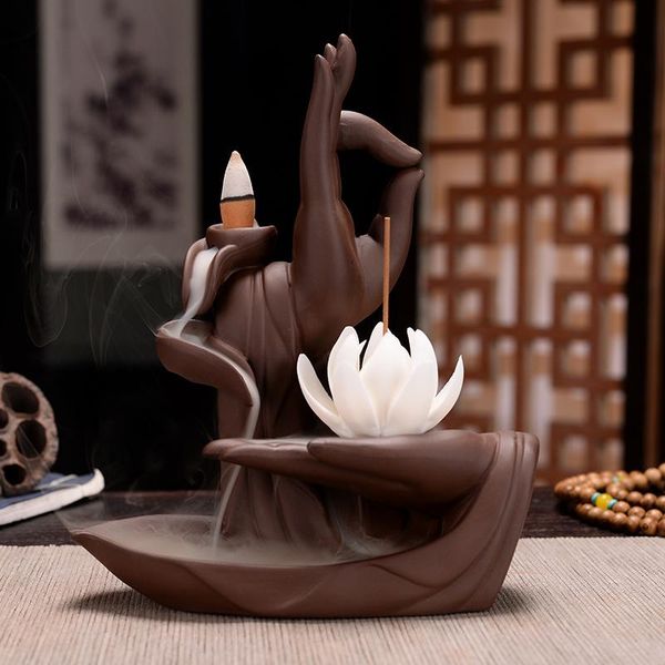 fragrance lamps zen backflow incense burner with 20 pcs cones smoke waterfall censer cerative sticks holder decoration
fragrance lamps zen backflow incense burner with 20 pcs cones smoke waterfall censer cerative sticks holder decoration