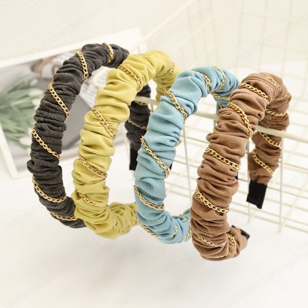 woman hairband fashion solid color folded headdress hairband chain winding lady outing headband hair bundle hair accessories, Slivery;white
woman hairband fashion solid color folded headdress hairband chain winding lady outing headband hair bundle hair accessories, Slivery;white