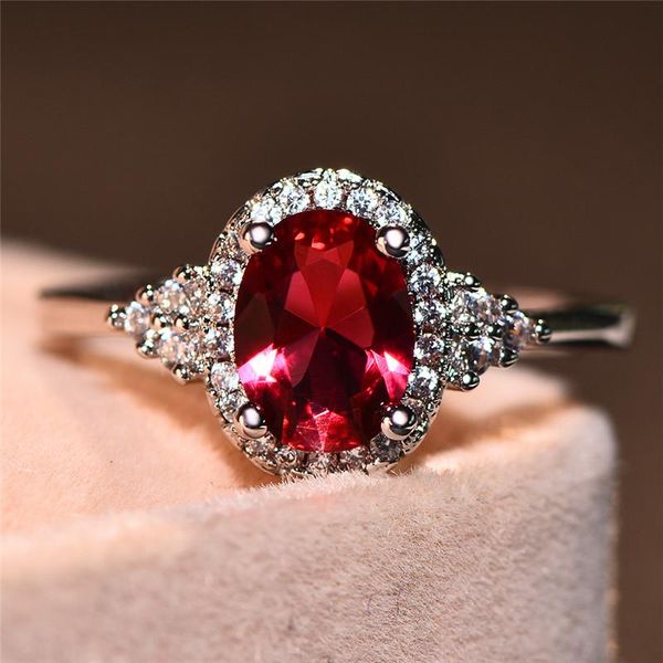 wedding rings female rose red oval ring fashion silver color finger jewelry promise love engagement for women, Slivery;golden
wedding rings female rose red oval ring fashion silver color finger jewelry promise love engagement for women, Slivery;golden