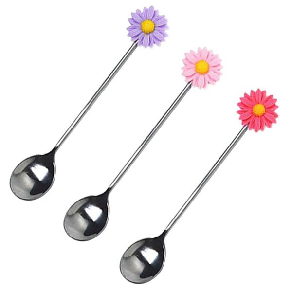 spoons 3pcs creative daisy stainless steel spoon stirring reusable mixing stick beverage (random color)
spoons 3pcs creative daisy stainless steel spoon stirring reusable mixing stick beverage (random color)
