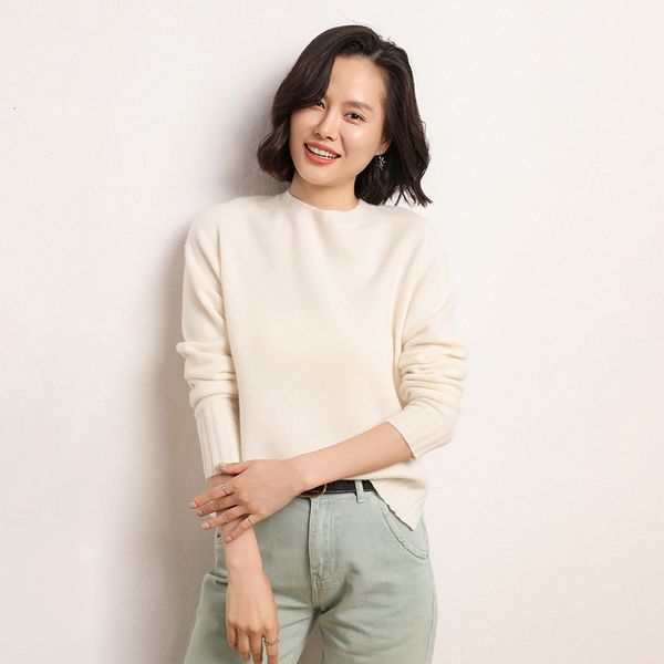 2021 new female long sleeve autumn winter warm women thickening 100% cashmere o-neck women's knitting jumper sweater 9d2a, White;black
2021 new female long sleeve autumn winter warm women thickening 100% cashmere o-neck women's knitting jumper sweater 9d2a, White;black