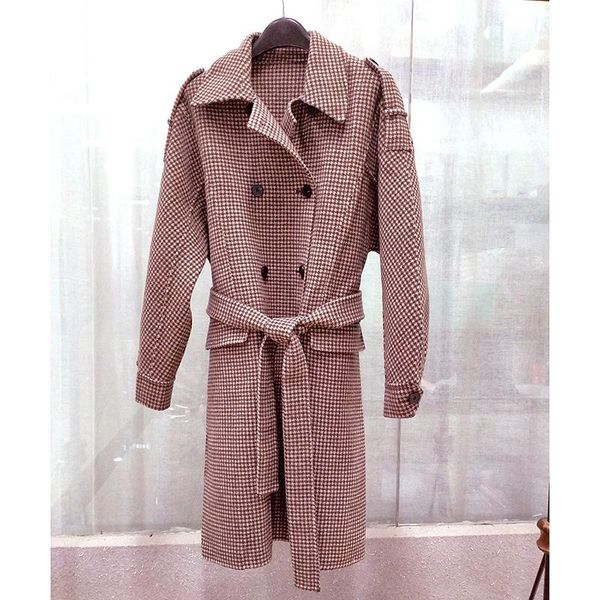 women's wool & blends winter wool plover long coat lapel mfpou00462 temperament, Black
women's wool & blends winter wool plover long coat lapel mfpou00462 temperament, Black