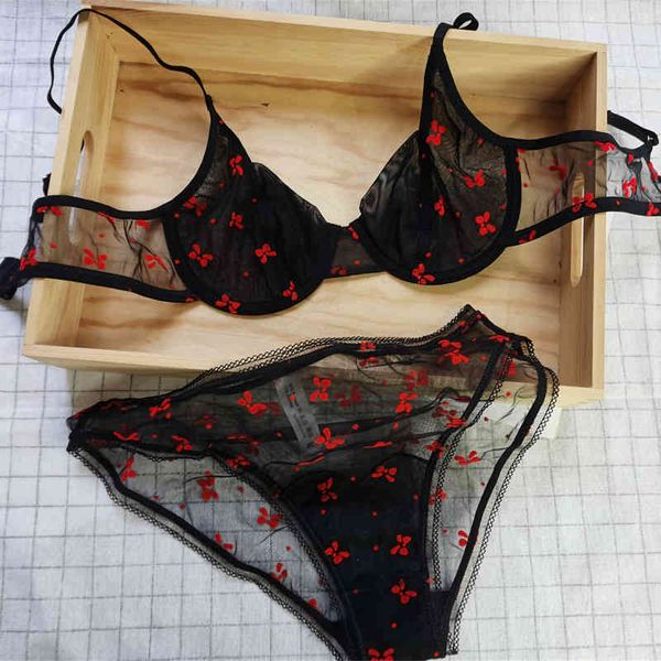 set fashion designer luxury 2022 flocking embroidered ultra-thin mesh bra steel support small chest gathered anti sagging, Black;white
set fashion designer luxury 2022 flocking embroidered ultra-thin mesh bra steel support small chest gathered anti sagging, Black;white