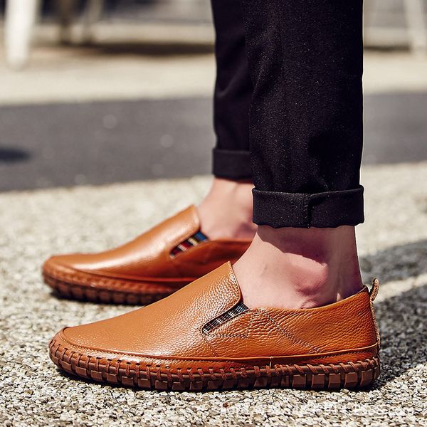 2019 big size men genuine leather shoes slip on black shoes real leather loafers mens moccasins shoes italian designer jki, Black;white 
2019 big size men genuine leather shoes slip on black shoes real leather loafers mens moccasins shoes italian designer jki, Black;white