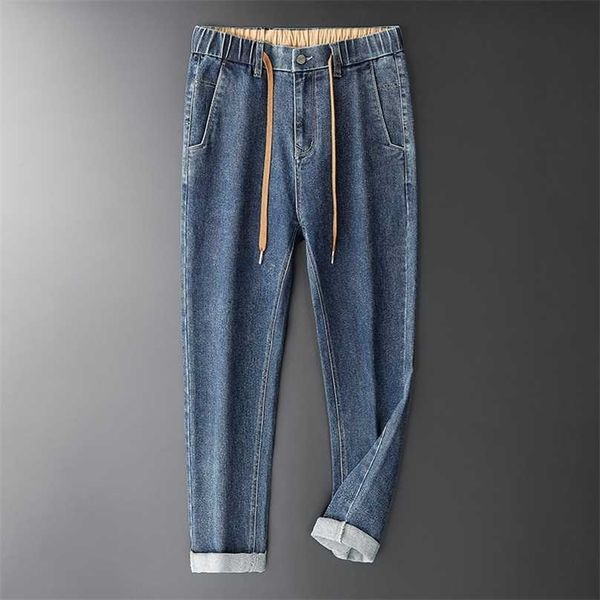 browon brand denim jeans for men autumn cotton loose straight clothes soft thick casual ankle-length s pants 211111, Blue
browon brand denim jeans for men autumn cotton loose straight clothes soft thick casual ankle-length s pants 211111, Blue