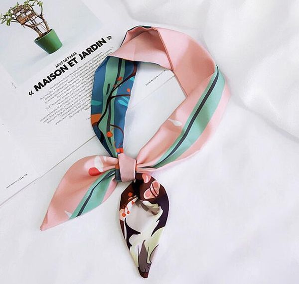 l973 new small neckerchief silk scarf fashion hair band korean handle bag ribbons for women accessories, Silver
l973 new small neckerchief silk scarf fashion hair band korean handle bag ribbons for women accessories, Silver
