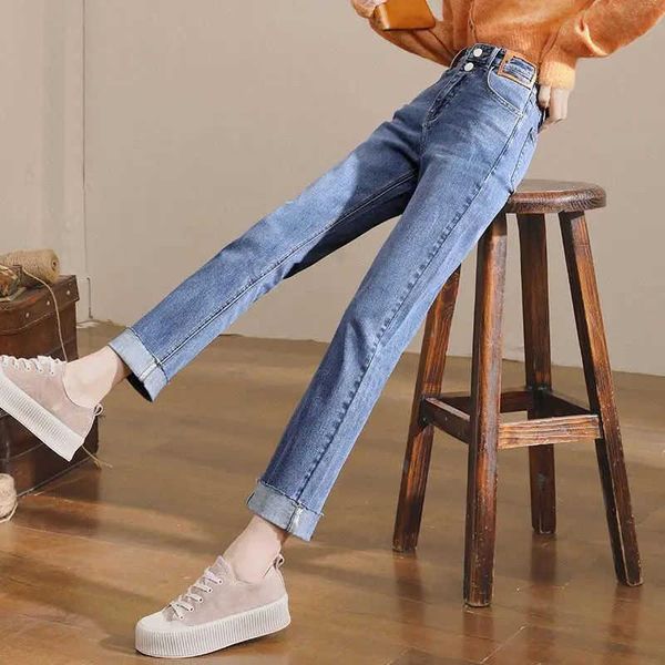 women's jeans rolled edge straight high waist slim 2021 spring pants loose wide leg pipe capris, Blue
women's jeans rolled edge straight high waist slim 2021 spring pants loose wide leg pipe capris, Blue