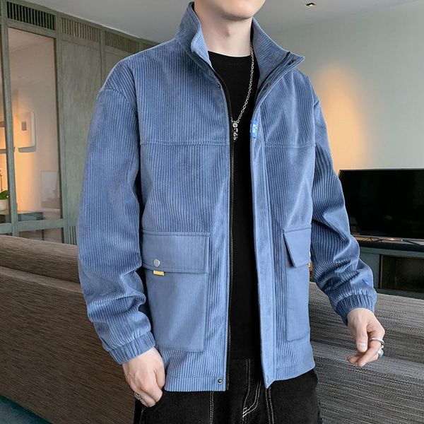 men's jackets 2021 spot autumn corduroy korean style trendy casual clothes tooling solid color stand-up collar loose jacket m-4xl, Black;brown
men's jackets 2021 spot autumn corduroy korean style trendy casual clothes tooling solid color stand-up collar loose jacket m-4xl, Black;brown