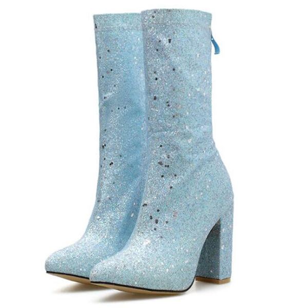 boots winter women pointed big size women's sequined middle tube high heel botas mujer sy900, Black
boots winter women pointed big size women's sequined middle tube high heel botas mujer sy900, Black