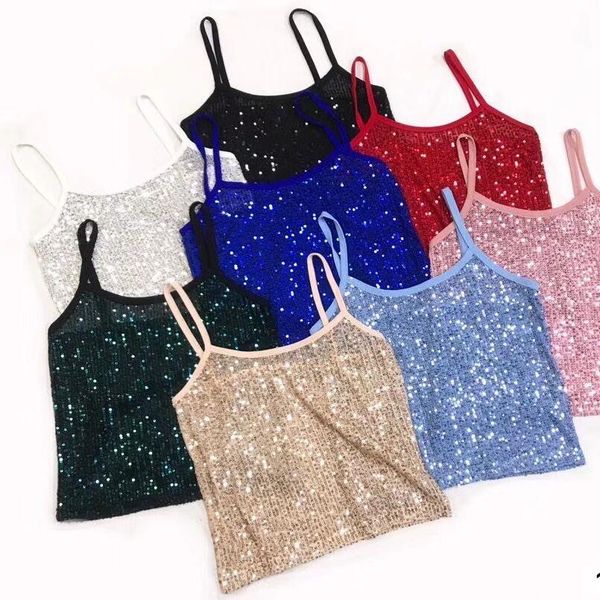 sequined shinning elasticity camis crop girls 2021 spring summer fashion sleeveless tshirts tanks for women, White
sequined shinning elasticity camis crop girls 2021 spring summer fashion sleeveless tshirts tanks for women, White