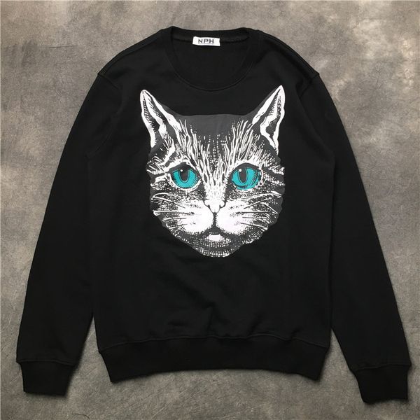 men's hoodies & sweatshirts cotton veet men's cat hat blue eye hoodie, thick polar lining, hip-hop style, # g94, in, Black
men's hoodies & sweatshirts cotton veet men's cat hat blue eye hoodie, thick polar lining, hip-hop style, # g94, in, Black