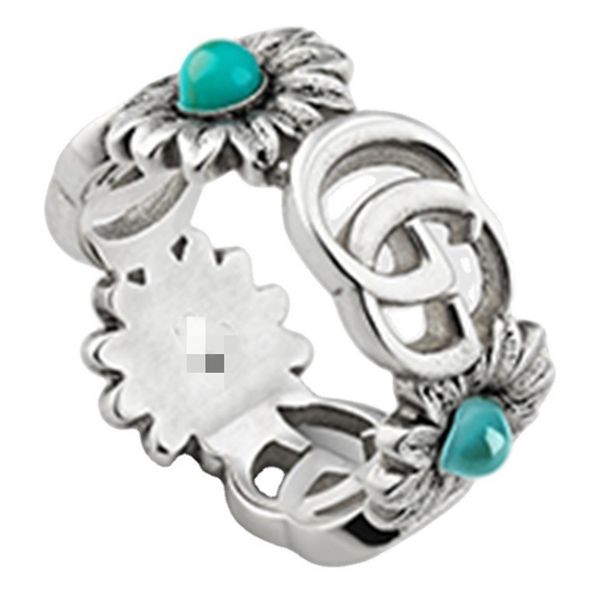 iter women daisy flower ring female hollow turquoise 925 silver ring fashion simple personality ring, Golden;silver 
iter women daisy flower ring female hollow turquoise 925 silver ring fashion simple personality ring, Golden;silver
