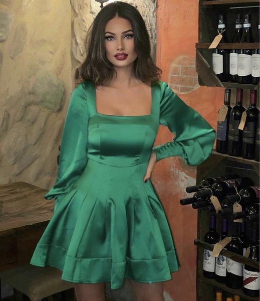 new long sleeve green pleated mini women winter 2021 designer elegant evening party club vestido wv3r, Black;gray
new long sleeve green pleated mini women winter 2021 designer elegant evening party club vestido wv3r, Black;gray