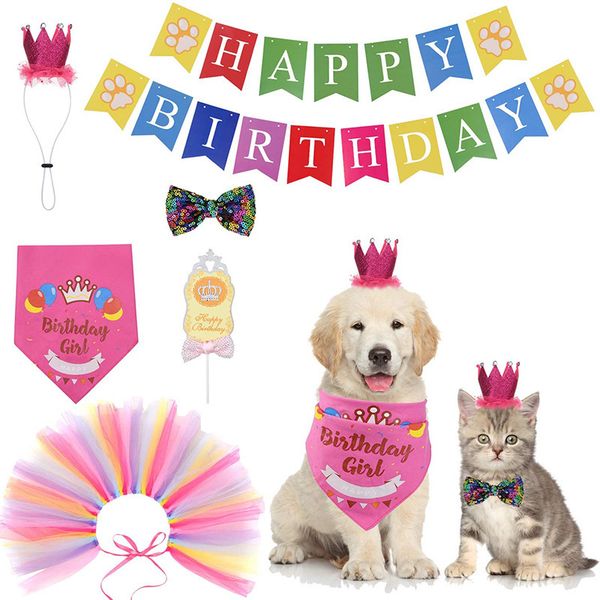 dog apparel pet clothes party flag pulling short skirt scarf hat crown props layout supplies dress up suit
dog apparel pet clothes party flag pulling short skirt scarf hat crown props layout supplies dress up suit