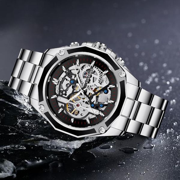 wristwatches forsining silver stainless steel sport wristwatch skeleton automatic mechanical male clock relogio masculino, Slivery;brown
wristwatches forsining silver stainless steel sport wristwatch skeleton automatic mechanical male clock relogio masculino, Slivery;brown