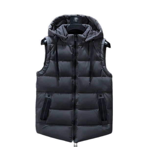 men's vests vest fashion solid autumn sleeveless jackets plus size hooded waistcoat streetwear loose fit male 7xl, Black;white 
men's vests vest fashion solid autumn sleeveless jackets plus size hooded waistcoat streetwear loose fit male 7xl, Black;white