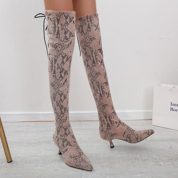 boots 6cm women's high heels long tube heel over the knee snake print nightclub 2021 autumn young girls, Black
boots 6cm women's high heels long tube heel over the knee snake print nightclub 2021 autumn young girls, Black
