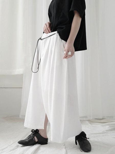 women's pants & capris dark yamamoto style skirt cotton white tie with irregular design sense small casual, Black;white
women's pants & capris dark yamamoto style skirt cotton white tie with irregular design sense small casual, Black;white