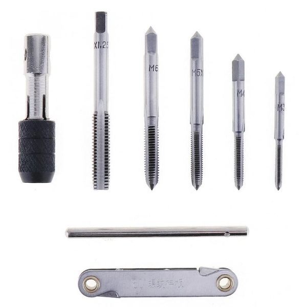hand tools 7pcs/set multifunction t-type screw thread taps reamer with m3 m4 m5 m6 m8 tap and gauge set for machine use
hand tools 7pcs/set multifunction t-type screw thread taps reamer with m3 m4 m5 m6 m8 tap and gauge set for machine use