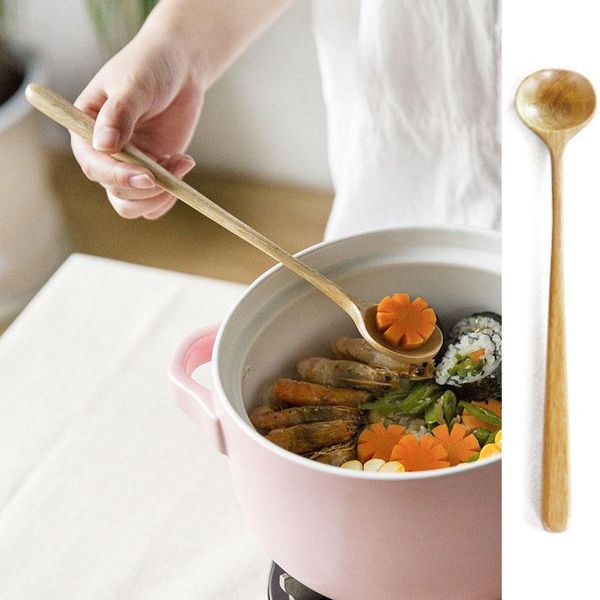 spoons natural seasoning spoon round long handle wooden tableware stirring teaspoon catering for home restaurant kicthen
spoons natural seasoning spoon round long handle wooden tableware stirring teaspoon catering for home restaurant kicthen