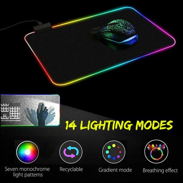 mouse pads & wrist rests rgb gaming pad led luminous colorful large gamer usb computer keyboard mousepad non-slip blanket desk mat for pc
mouse pads & wrist rests rgb gaming pad led luminous colorful large gamer usb computer keyboard mousepad non-slip blanket desk mat for pc