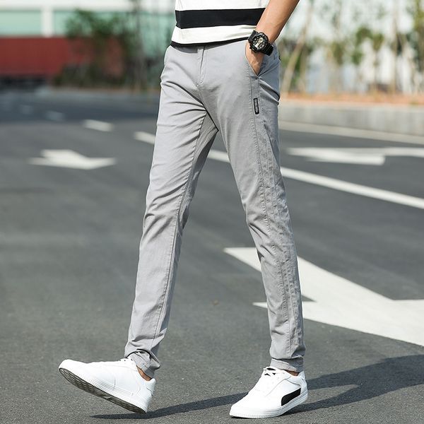 pring 2021 new summer classic men elastic thin casual business slim fit jogger stretch long men's broek, Black
pring 2021 new summer classic men elastic thin casual business slim fit jogger stretch long men's broek, Black