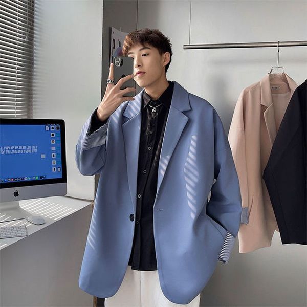 2021 new luxury classic korea style mens blue casual blazers autumn spring fashion brand loose long suit woman jaet harajuku, Black
2021 new luxury classic korea style mens blue casual blazers autumn spring fashion brand loose long suit woman jaet harajuku, Black