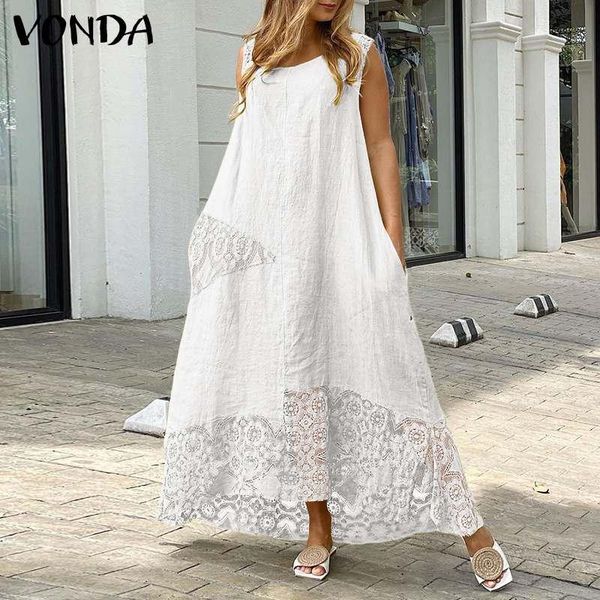 casual dresses women'summer sundress 2021 vonda vintage lace patchwork asymmetric party dress beach bohemian vestidos plus size robe, Black;gray
casual dresses women'summer sundress 2021 vonda vintage lace patchwork asymmetric party dress beach bohemian vestidos plus size robe, Black;gray