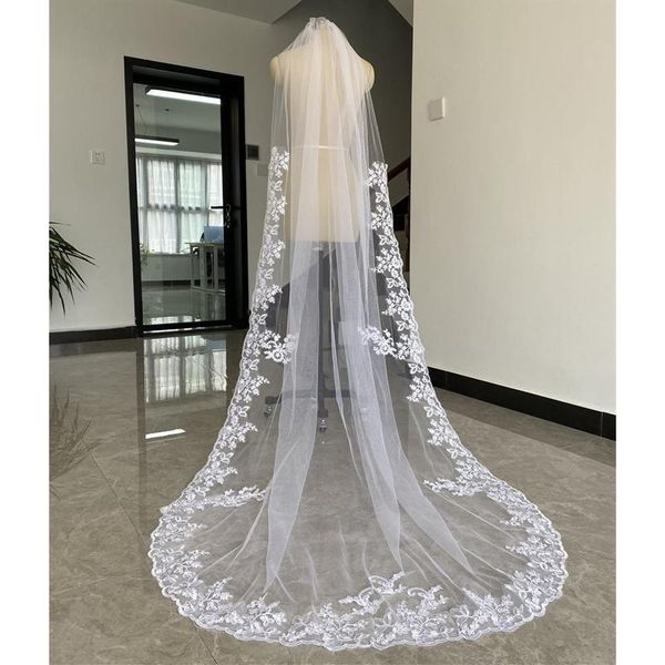 bridal veils real pos wedding veil lace edge cathedral long ivory white tulle appliqued aceessories for brides 3 metres, Black
bridal veils real pos wedding veil lace edge cathedral long ivory white tulle appliqued aceessories for brides 3 metres, Black