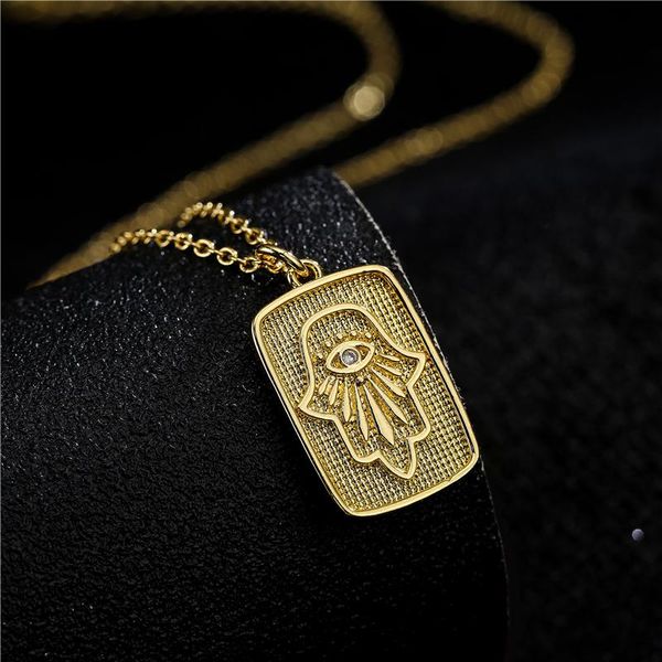 pendant necklaces arrival gold color copper necklace fashion rectangle shape carve palm for women girl party jewelry, Silver
pendant necklaces arrival gold color copper necklace fashion rectangle shape carve palm for women girl party jewelry, Silver